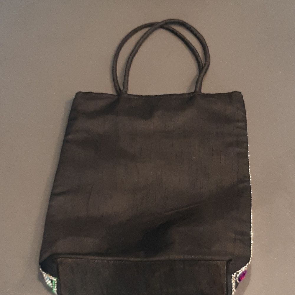Bohemian Style Black Purse with Elephant Decor NWOT - Picture 3 of 10